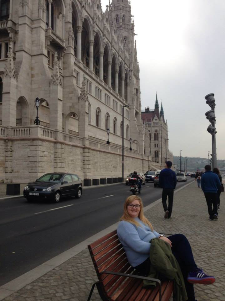 No fleg protests going on around Budapests Houses of Parliament
