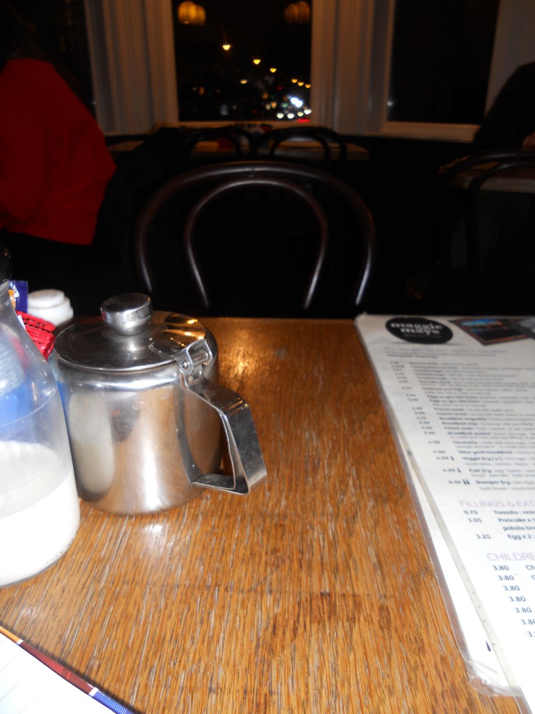 Empty chair at empty tables...