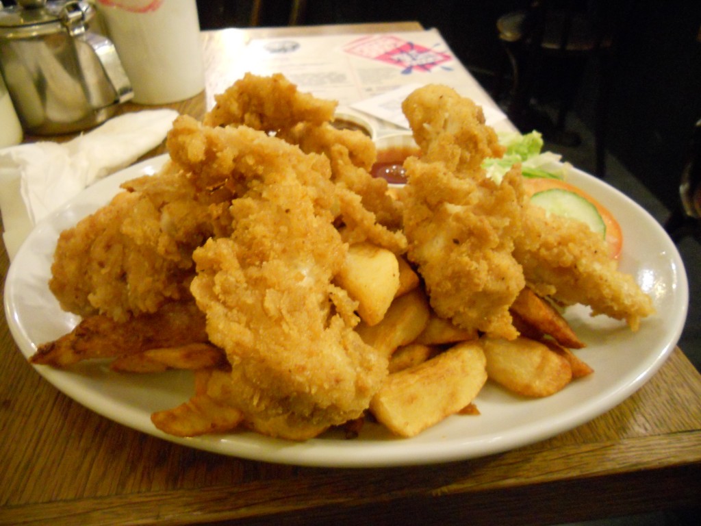 and with this image of chicken goujons, I became one of those people who photographs their food
