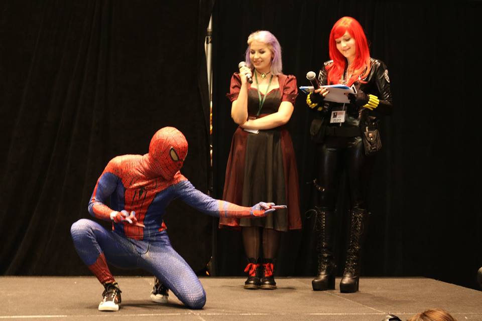 Mark impresses judges with his spandex antics
