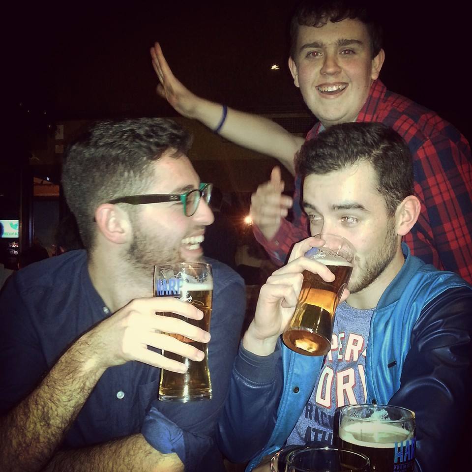 Can't beat a pint after a hard day's (two hours of lectures) work