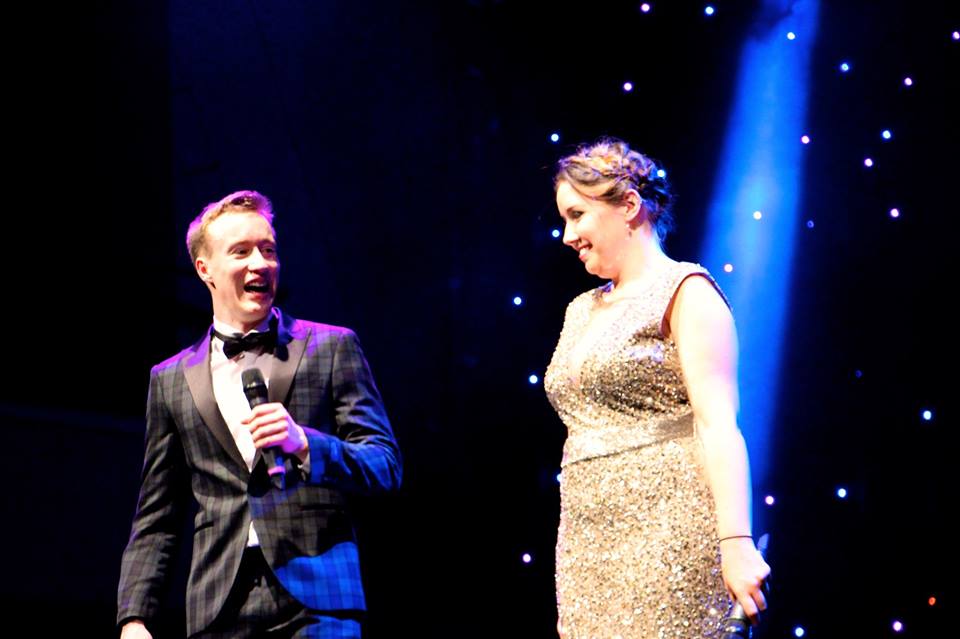 Conal Corr and Clare Moore looking sharp