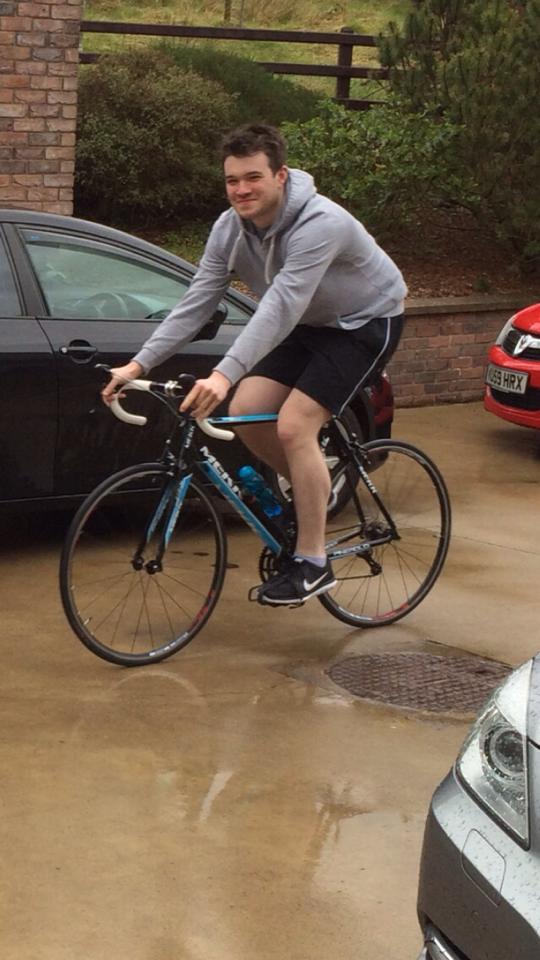 Business & Marketing student Niall Gormley would rather have his own bike. Dem shortsthough.