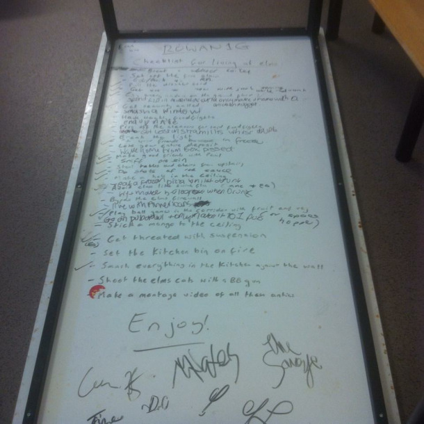 Rowan bucket list