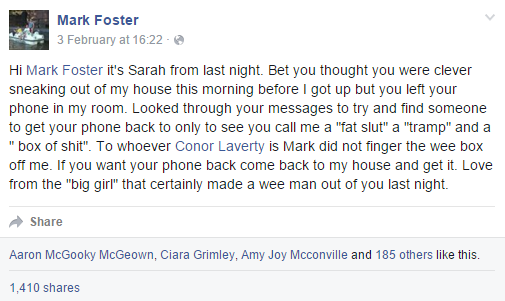 The frape itself
