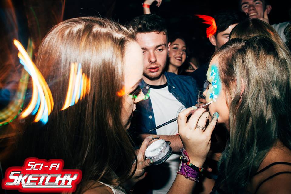 This guy really wants his face painted