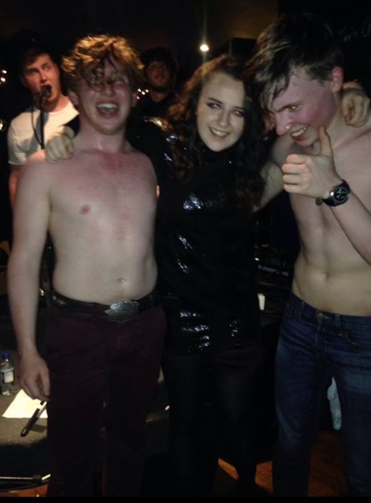 At a Janty gig; taps aff