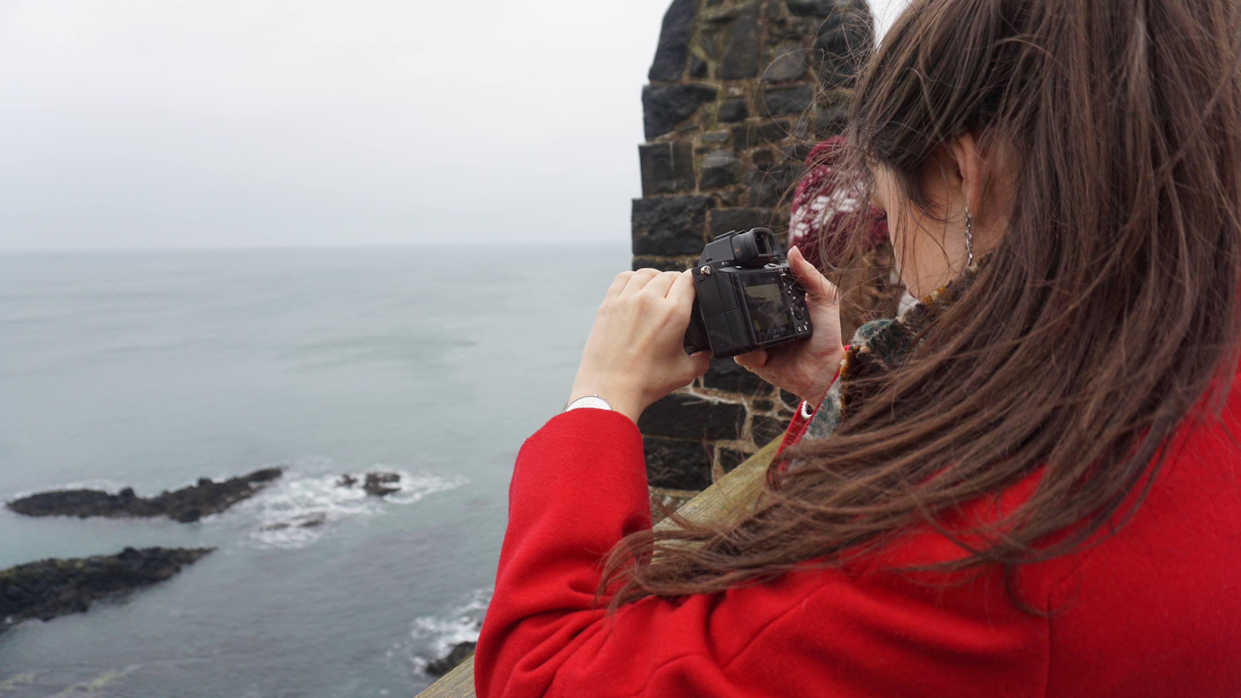 Image may contain: Binoculars, Water, Sea, Outdoors, Ocean, Nature, Coast, Person, People, Human