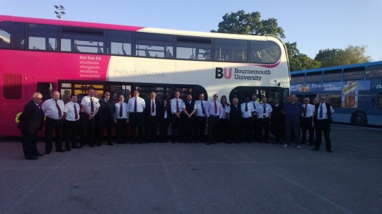 The Uni bus drivers