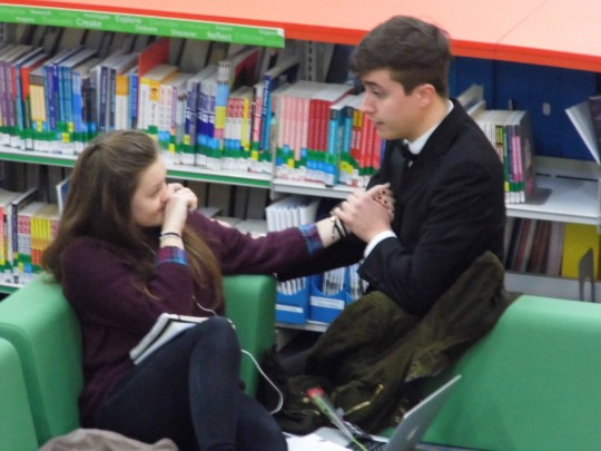 James confesses his love to AUB student Jordan Elson