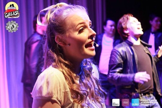 Olivia Ling (Sandy) and Henry Uings (Danny) on the show's opening night