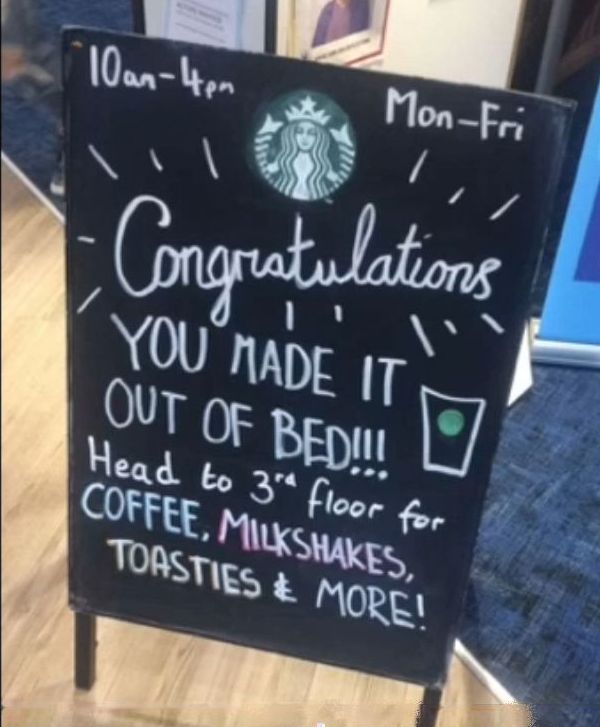 Image may contain: Blackboard
