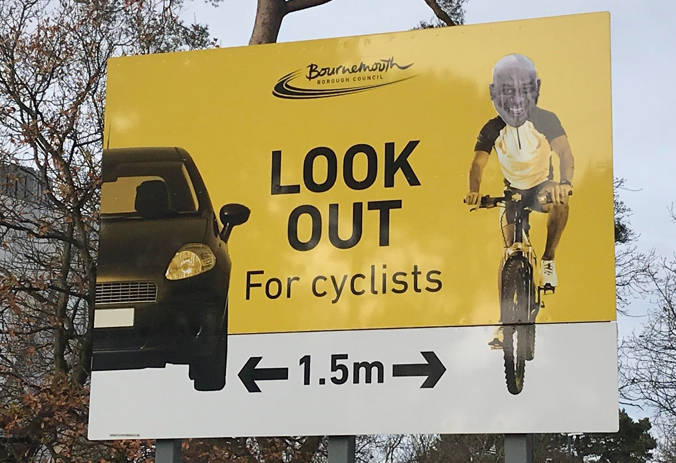 Image may contain: Text, Advertisement, Helmet, Apparel, Clothing, Human, Person, Bike, Transportation, Vehicle, Bicycle