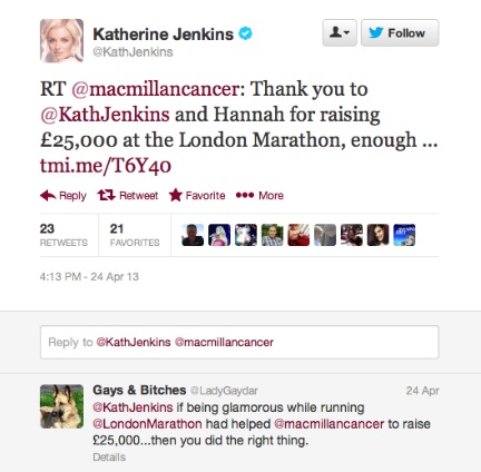 katherine jenkins tweet 1