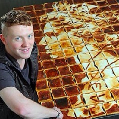 Nathan with a toast and marmite portrait 