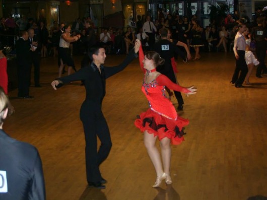 Ex-students Michael Chen and CUDS Secretary Becca Martin 