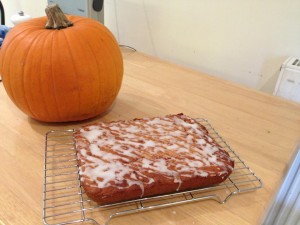 pumpkin & ginger traybake