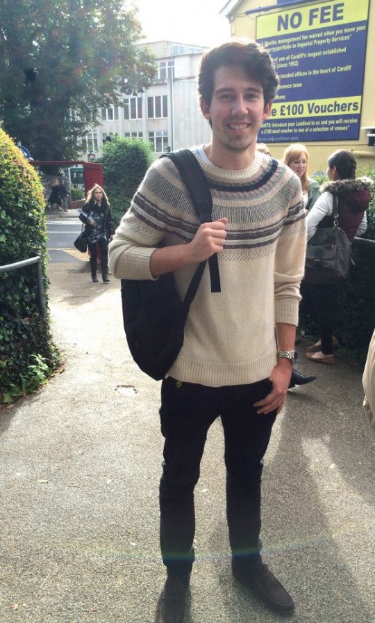 Louis Parsons, English Literature, Third Year