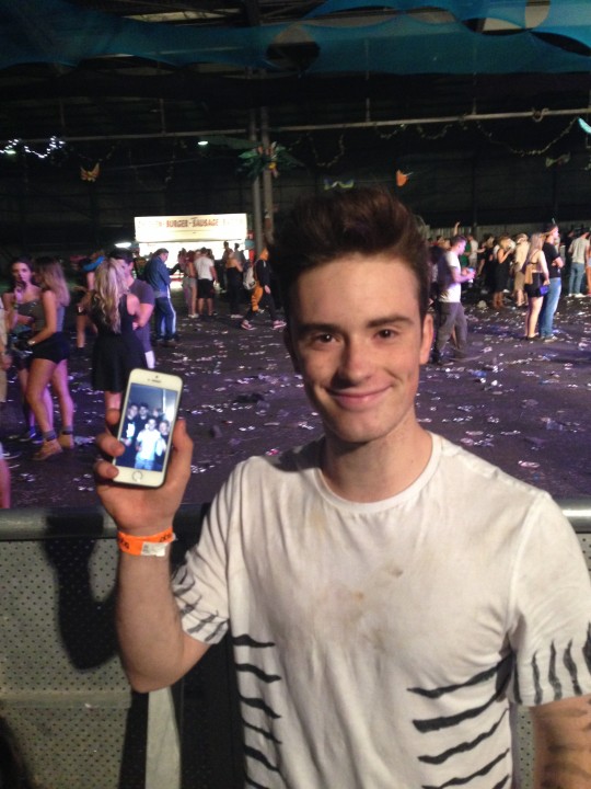 This young chap was over the moon with his Chase & Status selfie. I didn't have the heart to tell him they had left half an hour ago, and he was posing next to a promoter.