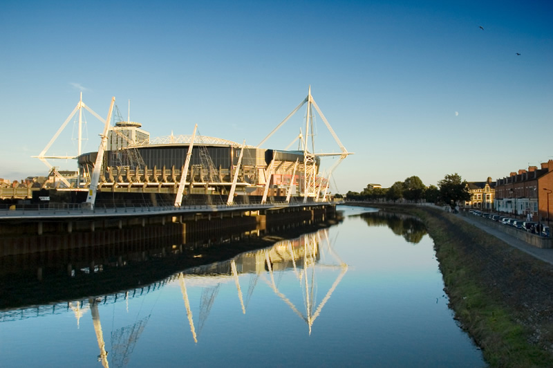 This is what the Millennium Stadium looks like when it's not raining.