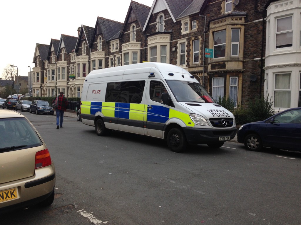 4 of these vans were required to move the ganja, as well as squad cars.