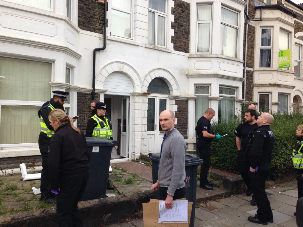 Police Community Support Officers, regular officers and a forensic team were at the factory.