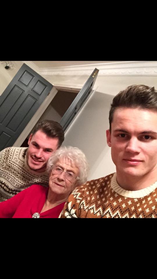 It would appear that Jamie's jumper game is a strong as his cheekbones.