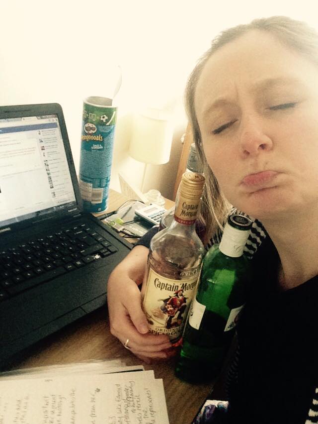 It's much better to have Gordon and Captain Morgan by your side when doing your diss