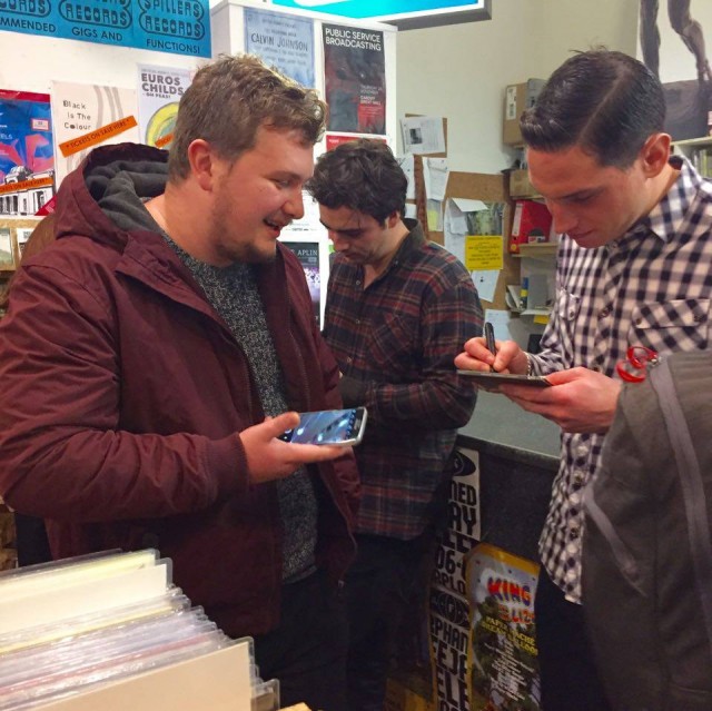Enter Shikari at 'The Mindsweep Hospitalised' signing Spillers Records, Cardiff