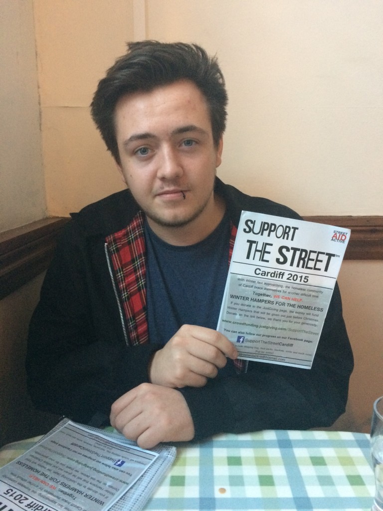 Jack with his campaign flyers