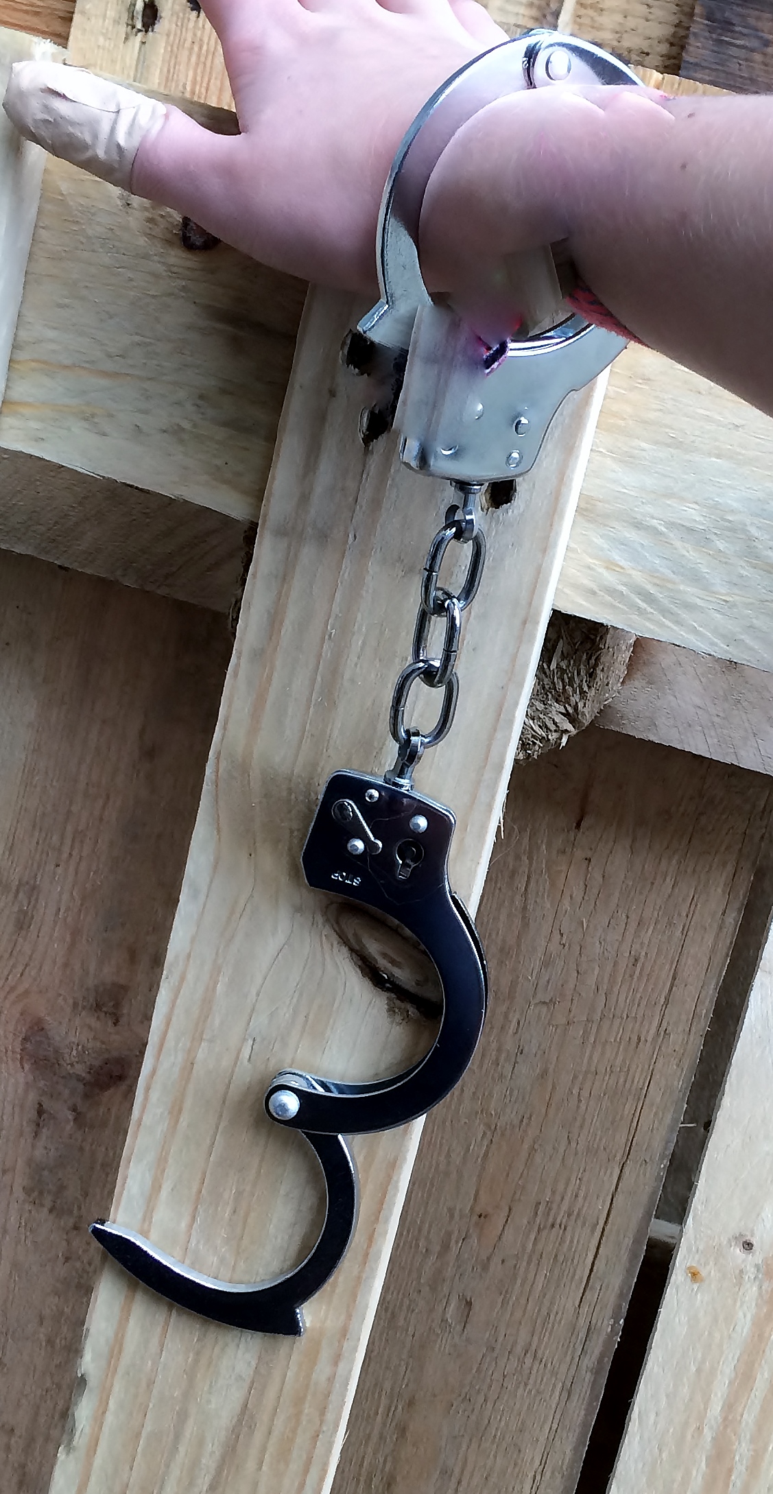 These handcuffs are bit Hard Core... Where are the pink fluffy ones!