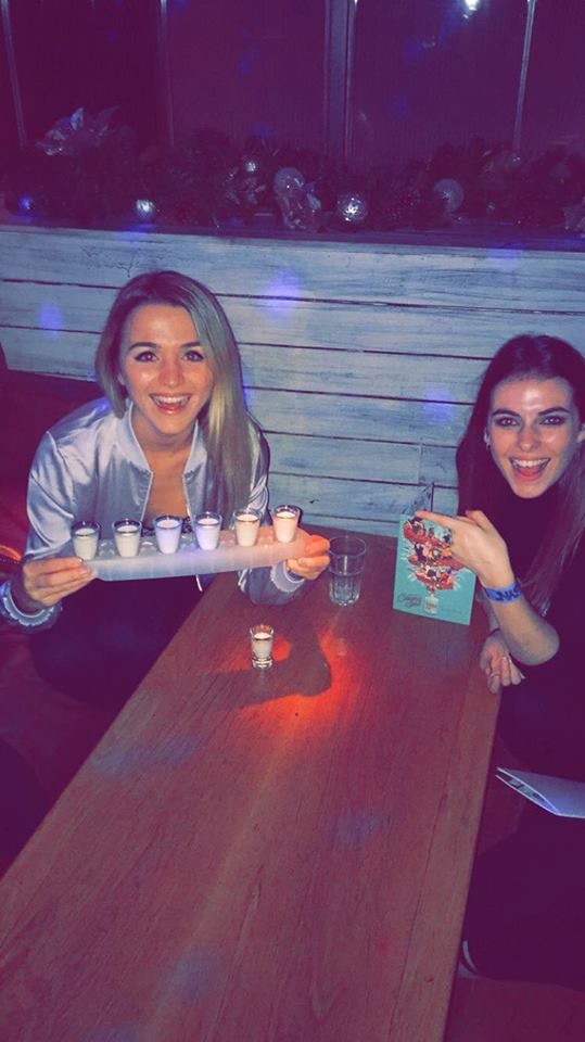 White chocolate shots for days