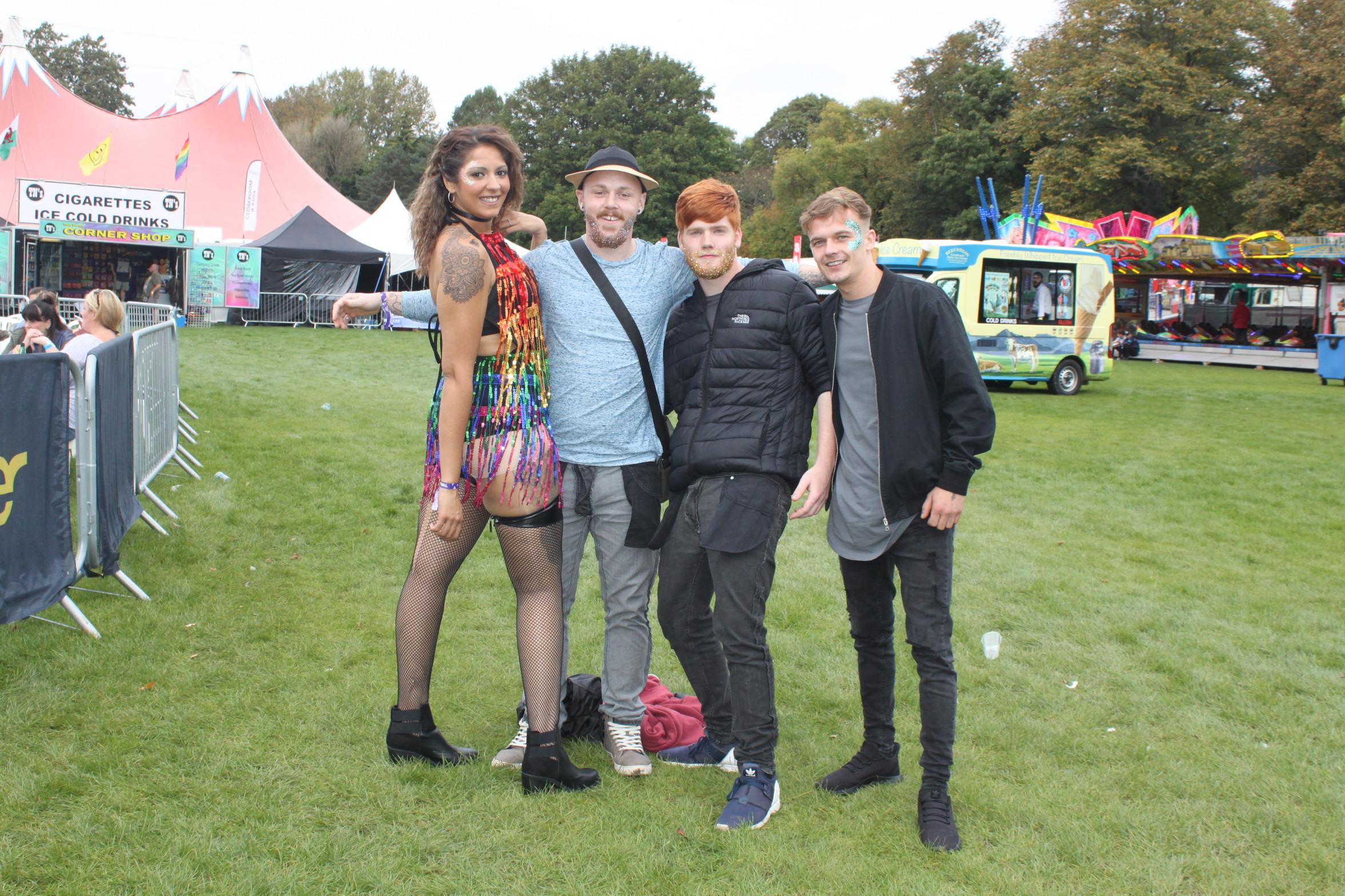               Yasmin is festival perfection in sequins and fishnets
