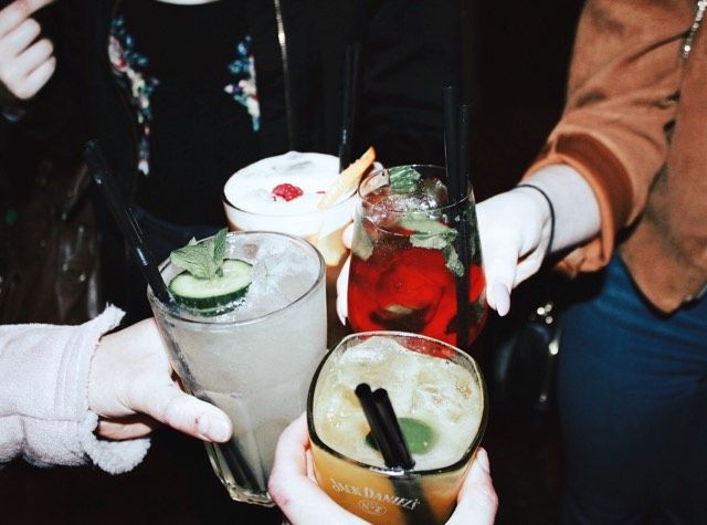 Image may contain: Bottle, Glass, Bowl, Mojito, Drink, Cocktail, Beverage, Alcohol, Cup, Person, People, Human
