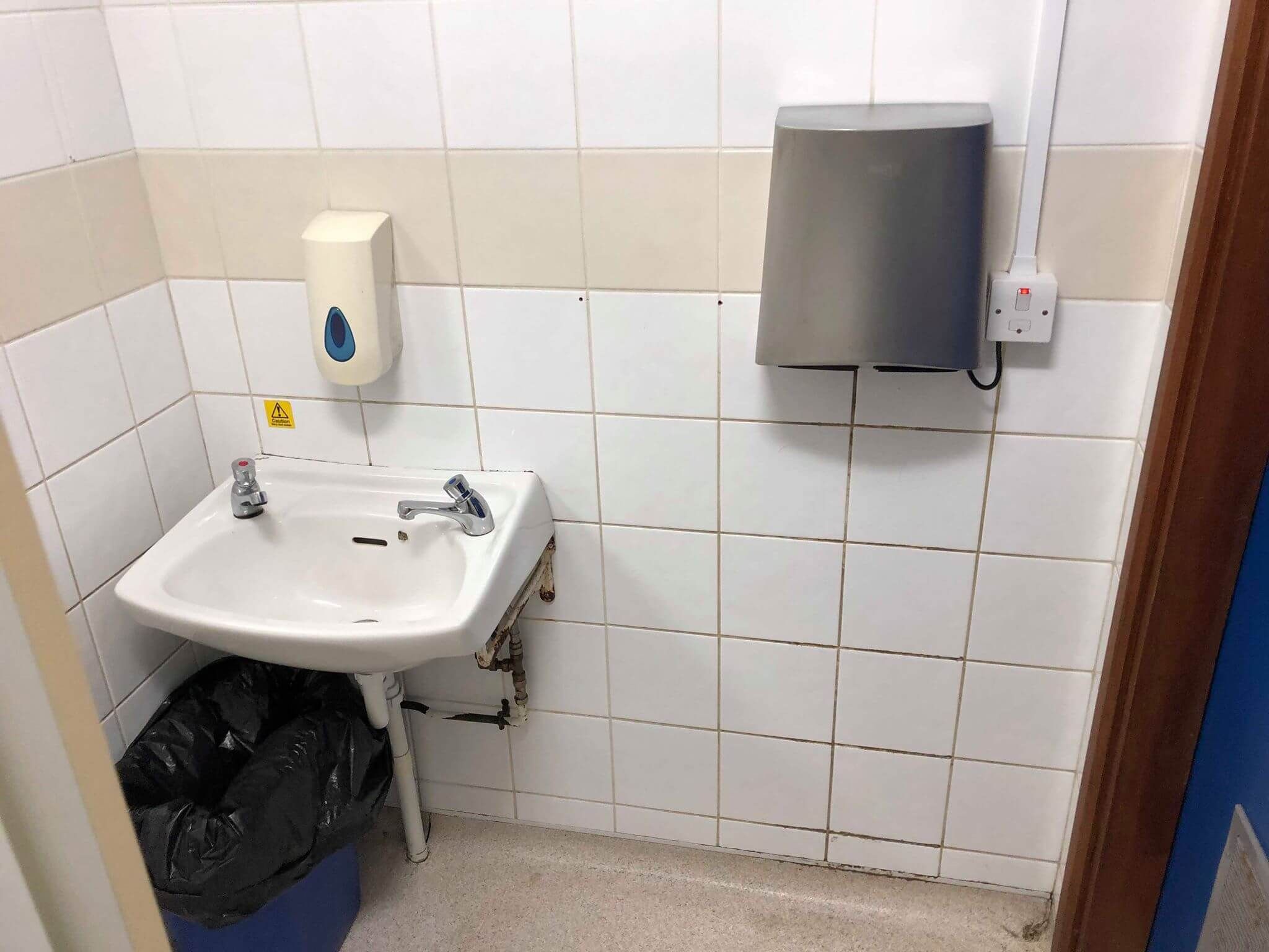 Image may contain: Bathroom, Room, Indoors, Sink