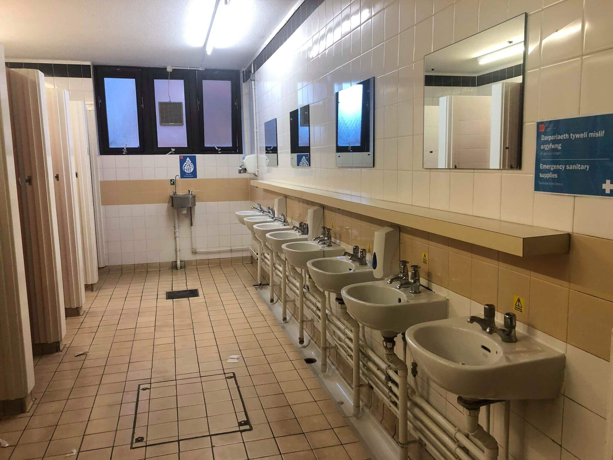 Image may contain: Indoors, Interior Design, Cafeteria, Restaurant, Floor, Flooring, Double Sink