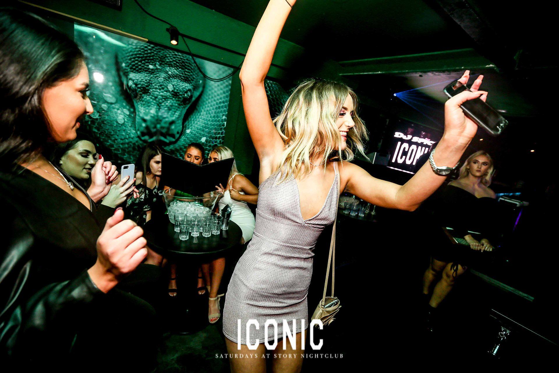 Image may contain: Leisure Activities, Night Life, Party, Night Club, Club, Person, Human