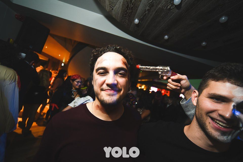 Image may contain: Musical Instrument, Musician, Party, Night Club, Leisure Activities, Skin, Lighting, Club, Night Life, Face, Human, Person