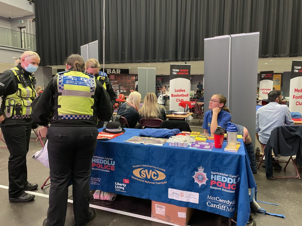 BTP's booth at the freshers' fair in the SU