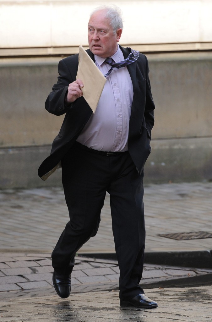 Ray Lakeman, the boys' father, arriving at court