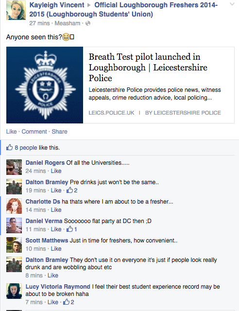 Freshers are devastated