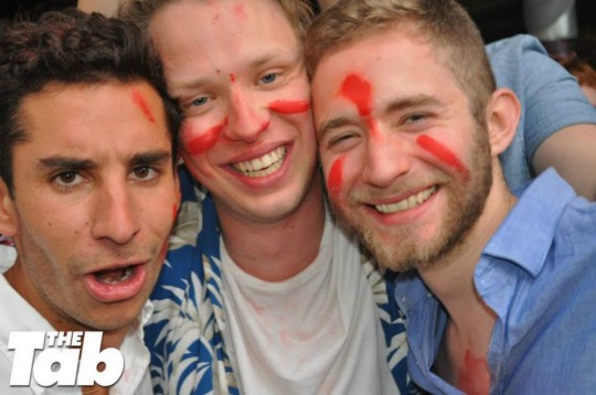 Jack and George enjoying the Summer Party after reaching the milestone of 2 million readers a month