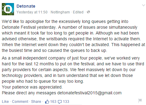 detonate apology