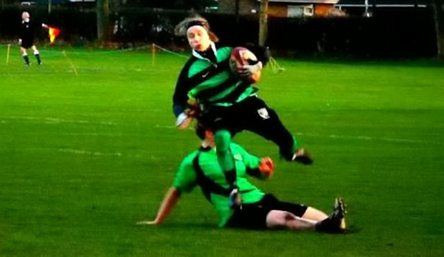 Sarah in action