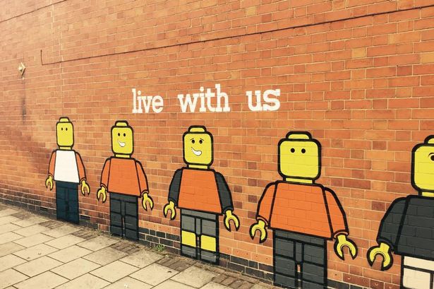 Lego Men by local artist Buber Nebz in Leopold Street.