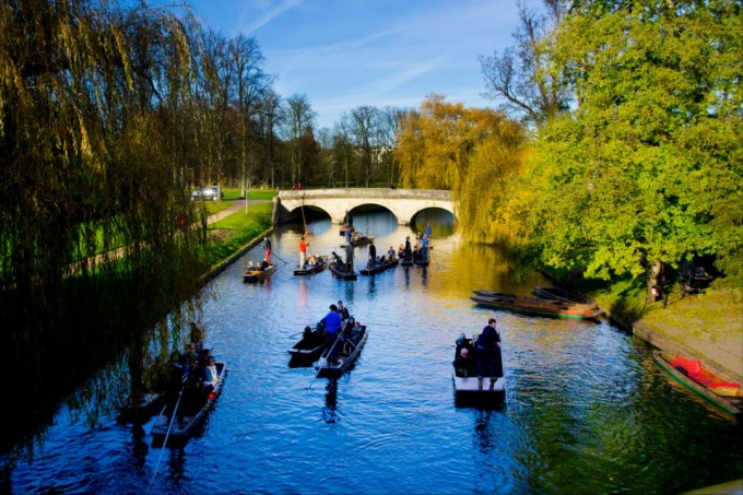 Cambridge Students are found, on average, to spend 28 hours a year punting.
