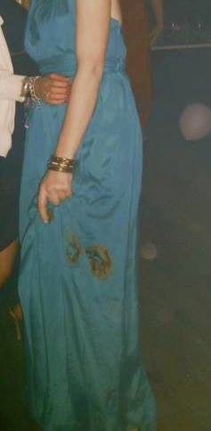 One of many dresses burnt by the Hog Roast
