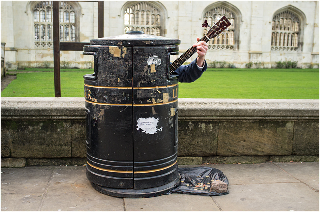 The bin busker: a Cambridge Institution
