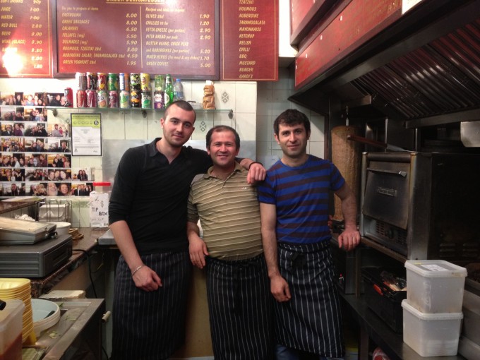 Hasan (centre) and the gang