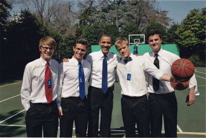 Playing basketball with Obama, cajjj